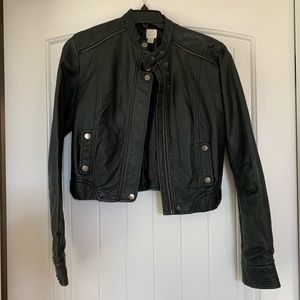 Faux leather jacket